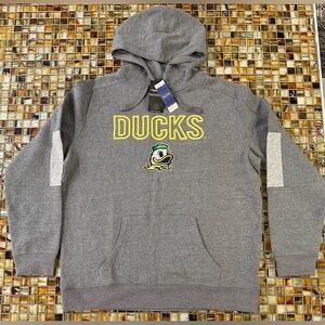 NWT Oregon Ducks Captivating Apparel Gray Embroidered Pullover Hoodie~2XL~$55